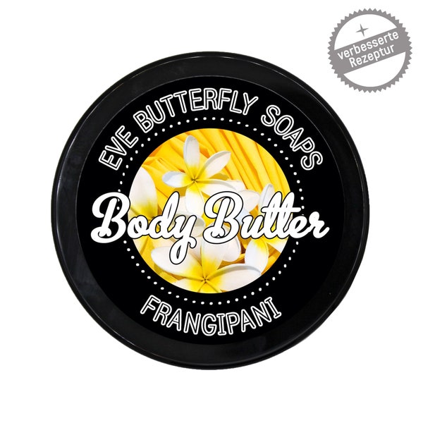 116.- EUR/1 kg Shea Body Butter"Frangipani" | Blütenduft, Plumeria, Tempelblume, 125 g