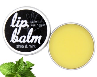 450.- EUR/1 kg Bálsamo Labial "Shea & Mint" - cuidado de labios | Bálsamo labial, vegano