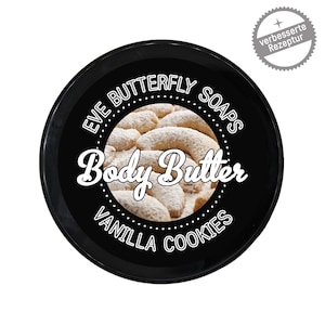 Shea Body Butter &quot;Vanilla Cookies&quot; | Körpercreme, Lotion Bar, kuscheliger Vanilleduft, 125 g
