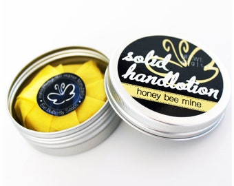 237.50 EUR/1 kg Solid Handlotion "Handzahm - Honey Bee Mine" - Handcreme in fester Form (vegan) | Lotion Bar, Honig, Karamell