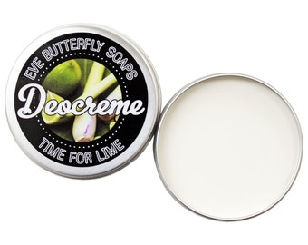 197.14 EUR / 1 kg Deocreme "Time for Lime" - Travelsize 35 g oder Regular Size 85 g | aluminiumfrei, Limette & Zitronengras, vegan