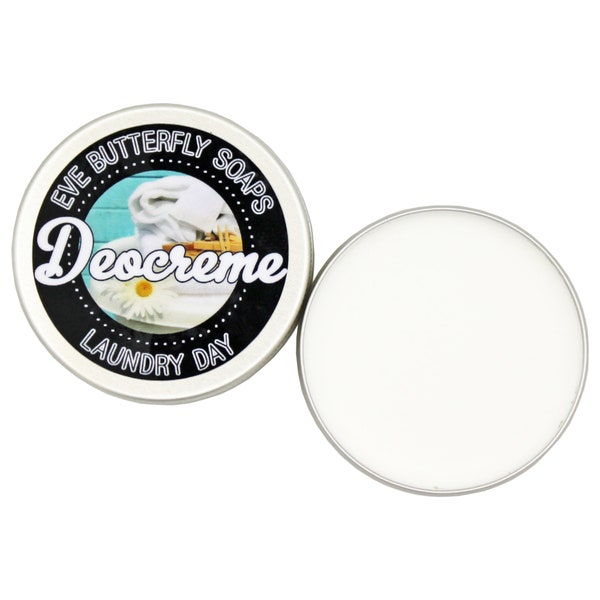 Deocreme "Laundry Day" - Travelsize 35 g oder Regular Size 50 g | aluminiumfrei, Duft nach frisch gewaschener Wäsche