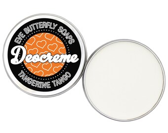 Deodorant cream "Tangerine Tango" - Travelsize 10 g or Regular Size 50 g | aluminum free, tangerine scent, vegan