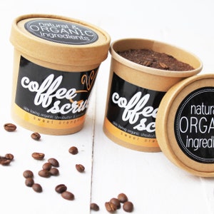 48.30 EUR/1 kg Coffee Body Scrub Körperpeeling mit Kaffee fair trade, Blutorangen Öl, Sheabutter, Kokosnussöl Bild 1