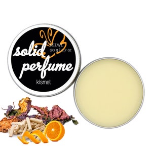 Festes Parfum "Kismet" | Patchouli, Lemongrass, süße Orange, Parfümwachs