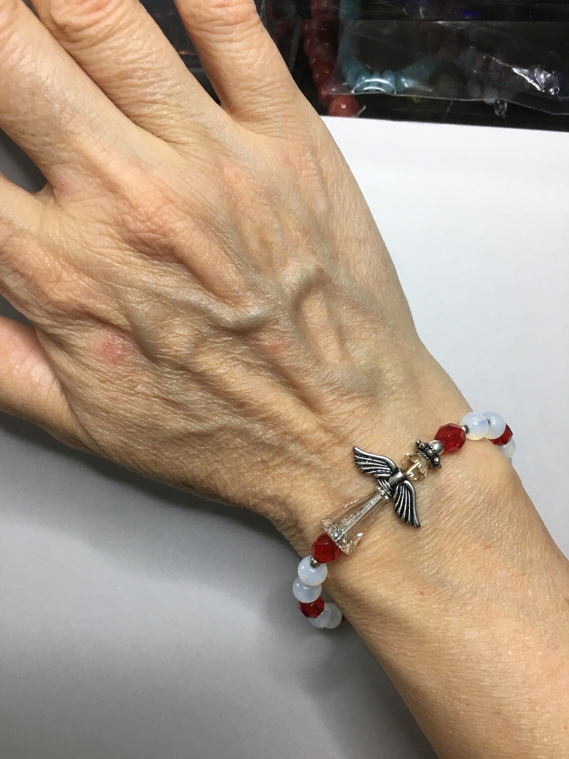 Angel Bracelet Angel stretch bracelet Christmas Angel  Etsy