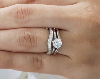 Open Style Classic Wedding Ring Enhancer 10 Karat Gold Ring Etsy