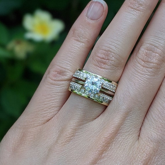 Baguette & Round Diamond Ring Wrap– Luckey's Jewelers