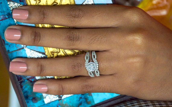 Double Infinity Ring Infinity Wedding Ring Infinity Ring Etsy
