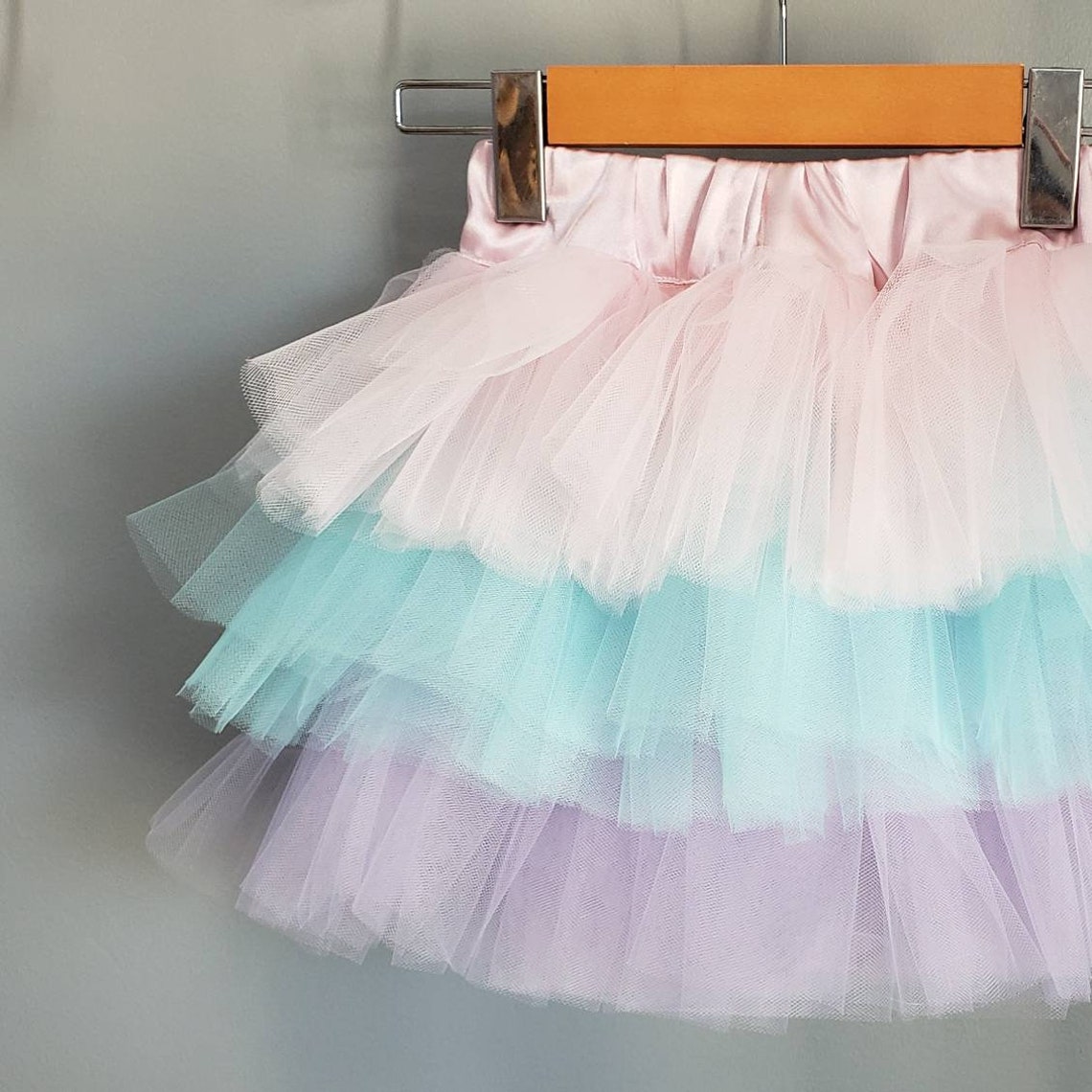Rainbow Pastel tutu skirt/ kids tutu/ tiered tulle skirt/ Etsy