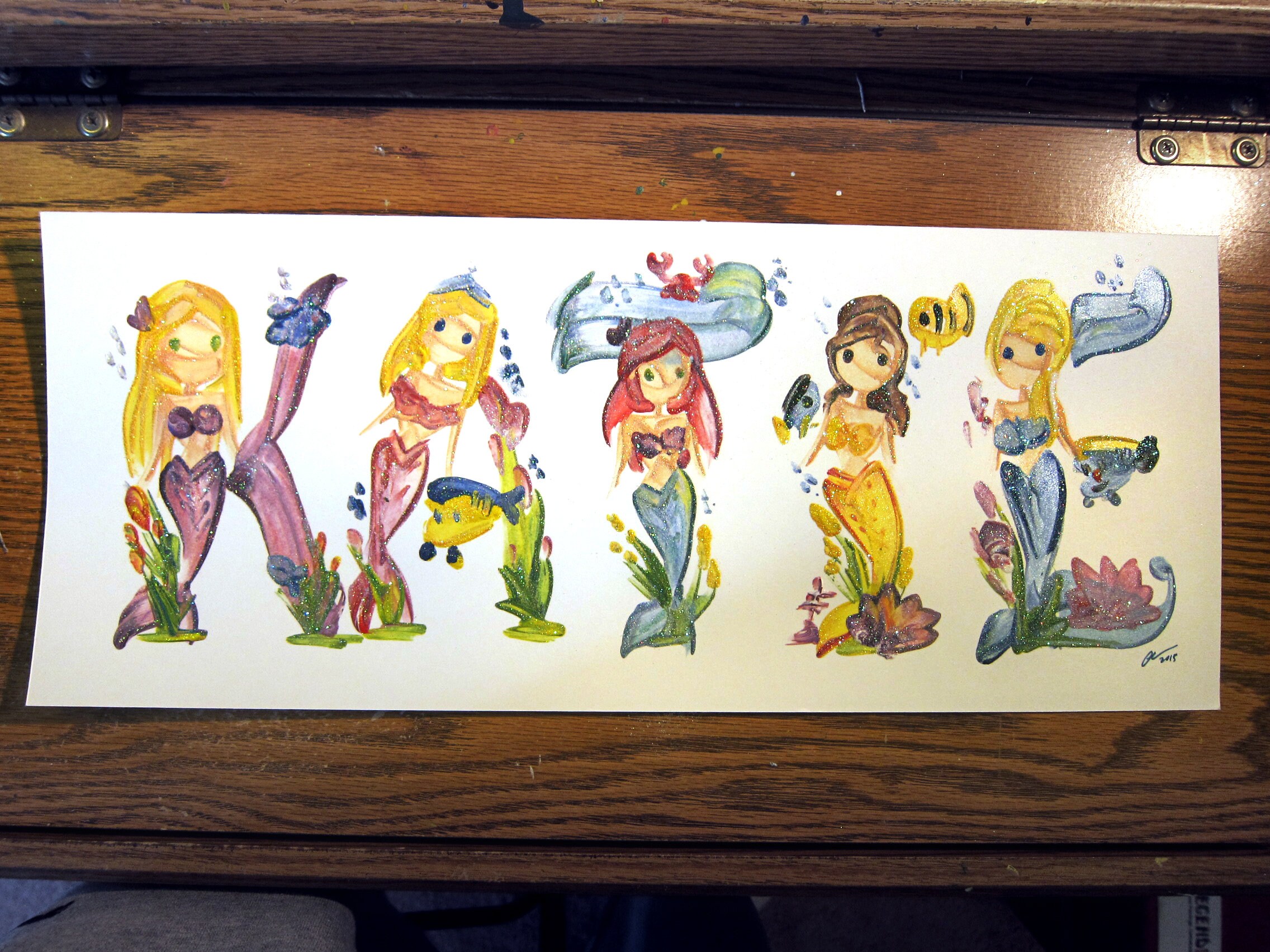 アリエル ディズニー マーメイド 名前の絵画 | 名前アート | 文字