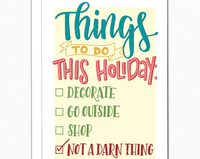 Funny Christmas Card. Funny Holiday Card. Grumpy Christmas. | Etsy