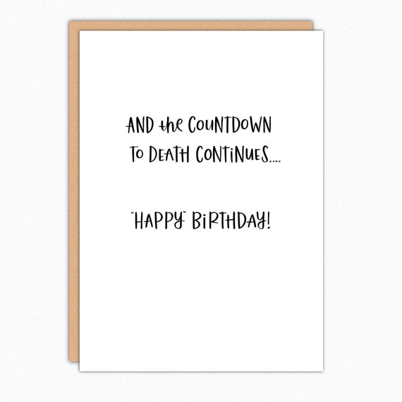 Funny mean birthday cards