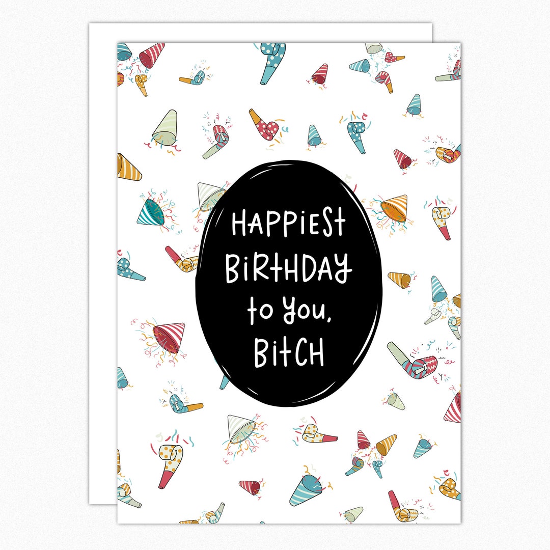 Best Friend Birthday Card Funny. Funny Birthday Card for Her. BFF ...