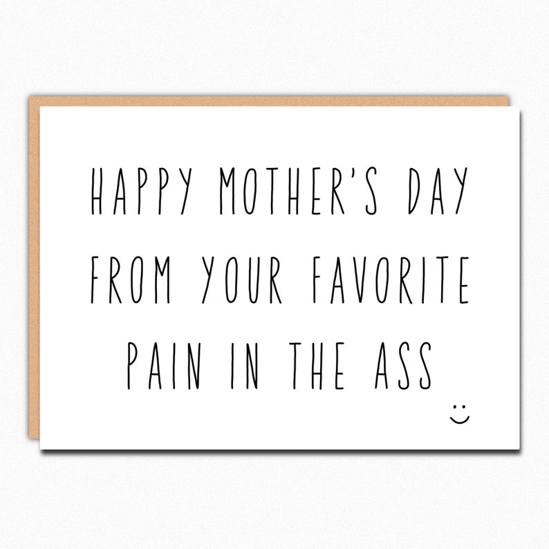 Funny Mothers Day T From Daughter Funny Mothers Day Card Etsy 