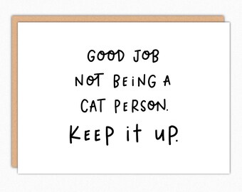 Funny Dog Birthday Card: Anti-Cat Humor for Dog Lovers