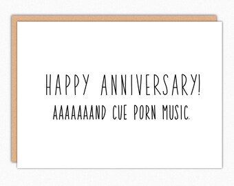 Naughty Anniversary Card Funny Adult Humor Sexy Dirty For Husband Wife Boyfriend Girlfriend Happy Anniversary Porn Humor. And Cue Porn Music