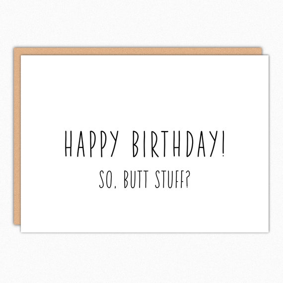 Funny Naughty Birthday Card for Boyfriend Girlfriend photo