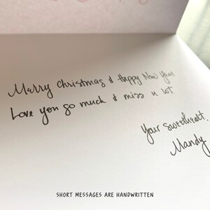 Personalized Greeting Card: Handwritten Message & Decorative Envelope image 3