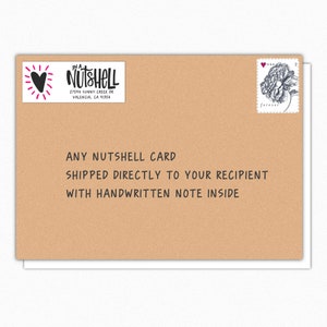 Personalized Greeting Card: Handwritten Message & Decorative Envelope image 1