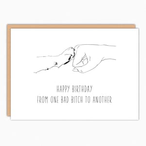 Dog Lover Gift. Birthday Gift From Dog. Birthday Card For Dog Mom. Folded Greeting Card With Envelope. Fist Bump IN554