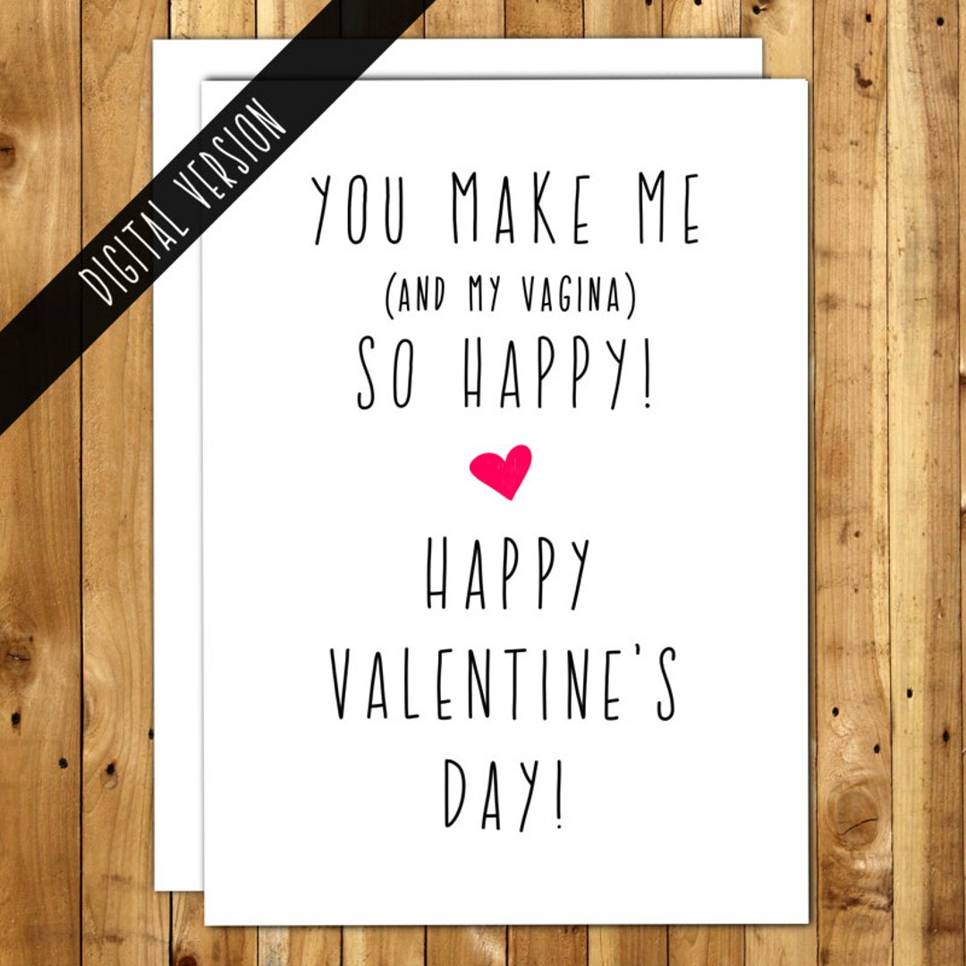Valentine Card Printable. Printable Valentine Cards Naughty. Digital ...