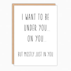 Funny Girlfriend Cards. Long Distance Card For Her. Naughty Cards. Dirty Card. Sex Card. For Girlfriend Wife. Kinky Cards. I Want To Be 365