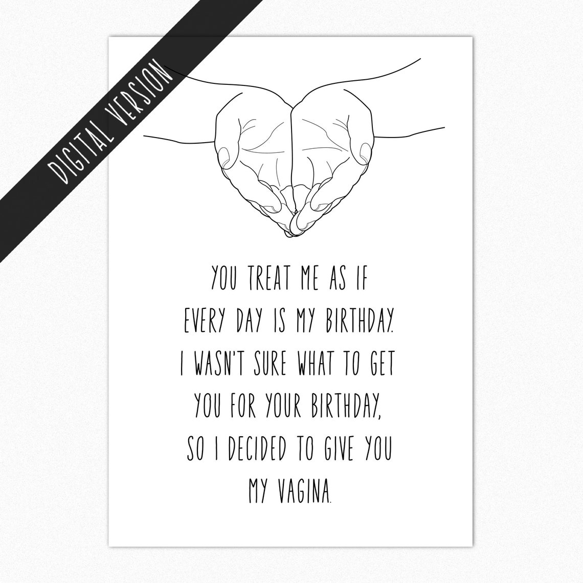 Printable Birthday Card for Boyfriend. DIY Birthday Card for | Etsy