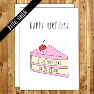 Naughty Birthday Card For Boyfriend, Funny Printable (Digital Download)