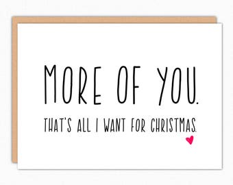 Romantic Christmas Card: Long Distance Boyfriend/Girlfriend Holiday Card