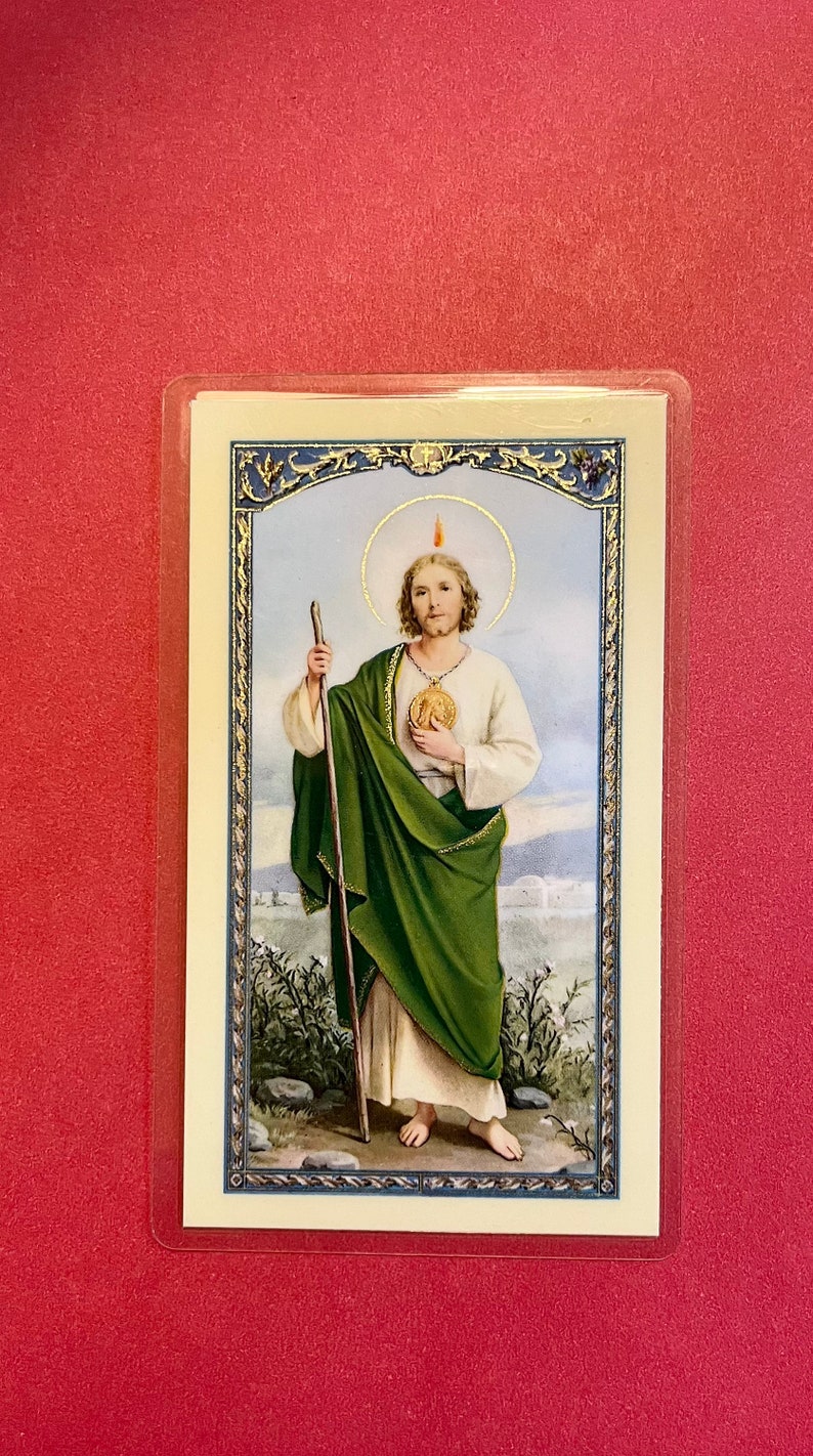 St. Jude Prayer Card in English. Etsy