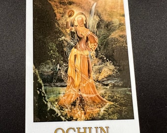 Ochun 4x6 prayer card laminated English Free shipping / Envío gratis