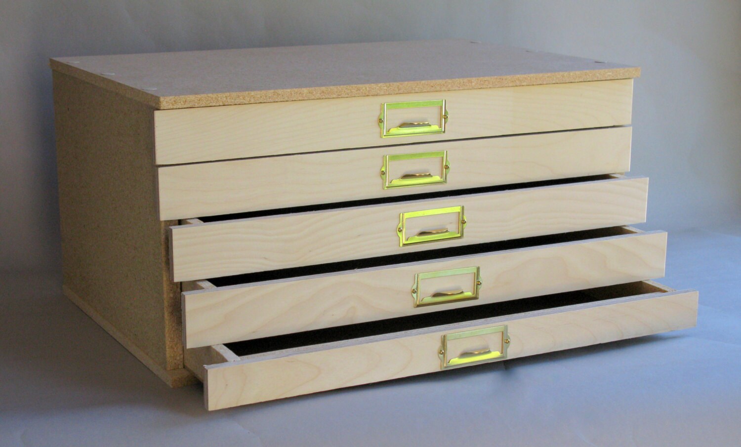Storage Cabinet Flat File Save By Finishing The Exterior Etsy