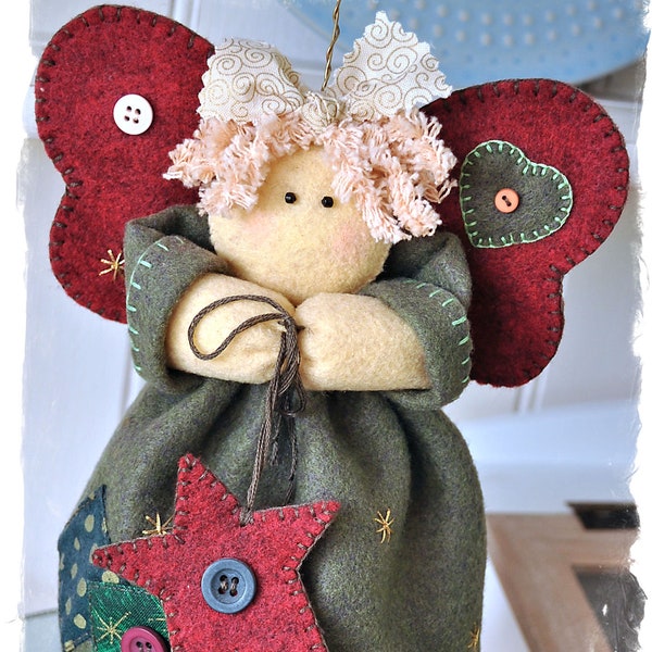 Angelica Tree Top Angel Sewing Pattern - Christmas Decoration