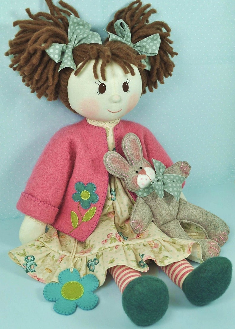 PDF Millie & Rose Rag Doll Sewing Pattern INSTANT DOWNLOAD image 1