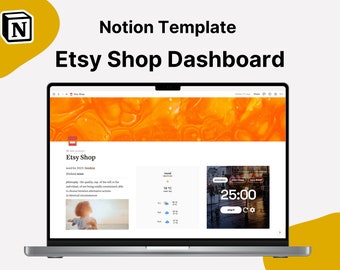Modelo Etsy Notion para Etsy Shops Notion Planner Etsy Shop Planner Notion Planner Template Notion Business Planner
