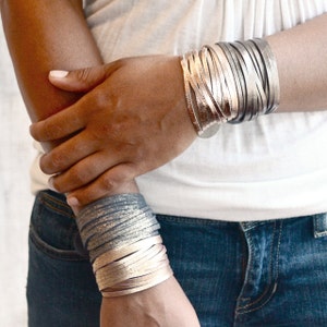 NYC Double Wrap Bracelet Women Black & Burgundy –