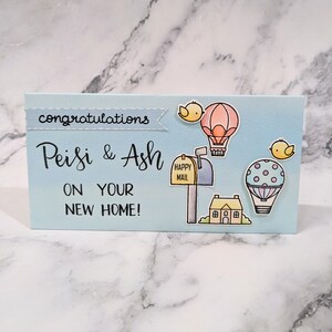 Sobre de dinero de felicitaciones para el nuevo hogar hecho a mano personalizado / Ang Pow / Tarjeta de regalo