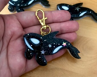 personalized keychain animal keychain whale charm Whale keychain initial keychain customized keychain monogram