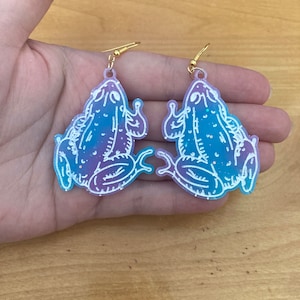 Galaxy Frog Earrings