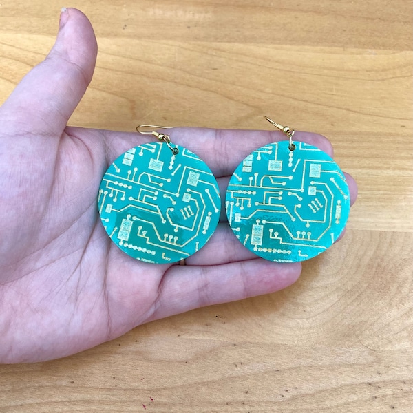 Computer Chip Earrings