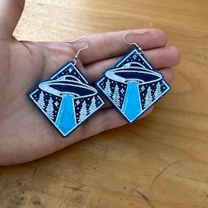 UFO Triangle Earrings