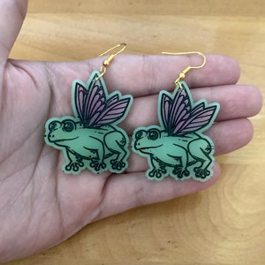 Fairy Frog Earrings