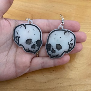 Orecchini Punk Con Teschio E Maniche - Gioielli Gotici Per Donna E Uomo, Ideali Per Feste E Halloween - Foto 6