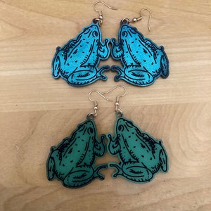 Witch&#39;s Frog Earriings