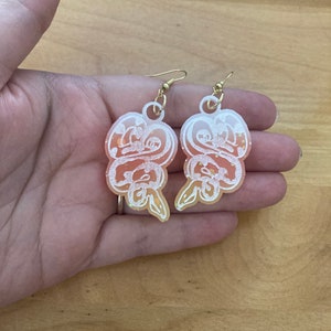 Candy Corn Snake Earrings