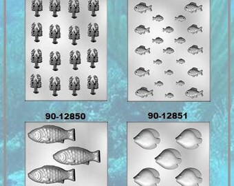 Aquatic Animals & Creatures Chocolate Molds (F)
