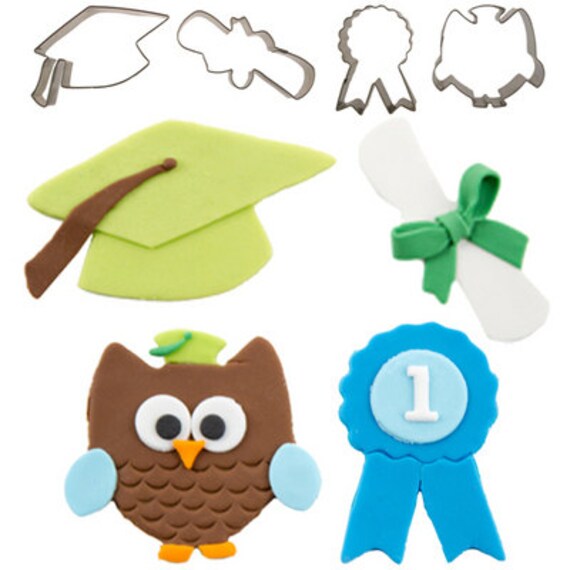 Items similar to Graduation Cookie Cutter Set on Etsy