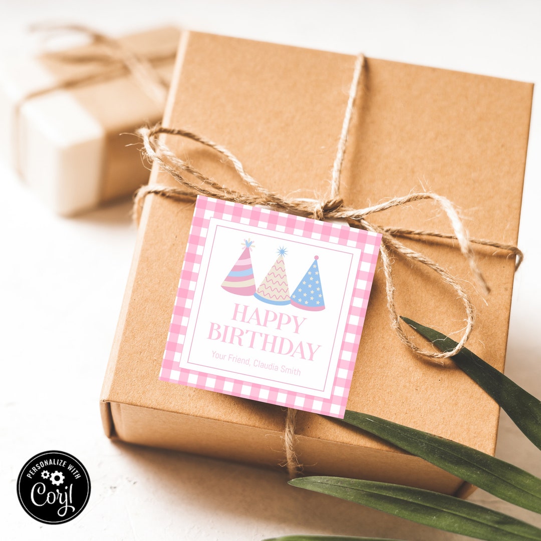 Printable Kids Birthday Gift Tag | Kids Gift Tags | Printable Tags for ...