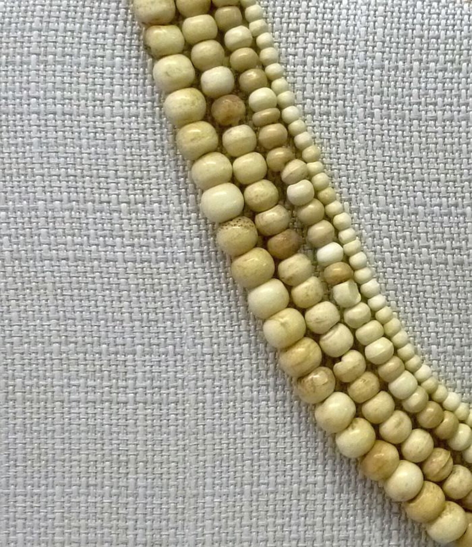 Genuine Buffalo Bone Beads Round Tyre Crow Antiqued White Bulk | Etsy